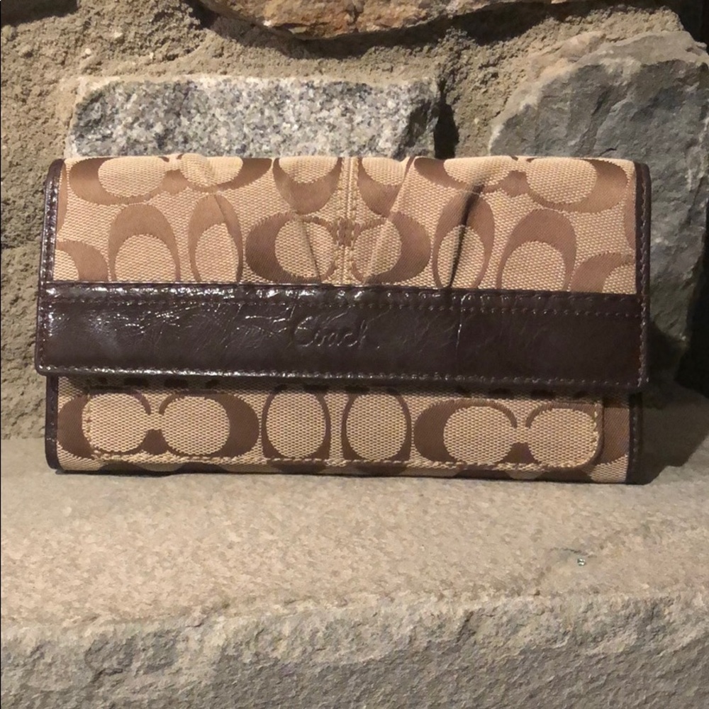 Coach Monogram Brown Wallet